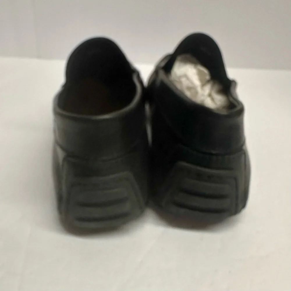 Mugnaio Men's Black Leather Loafers 42 1/2 or US 9.5